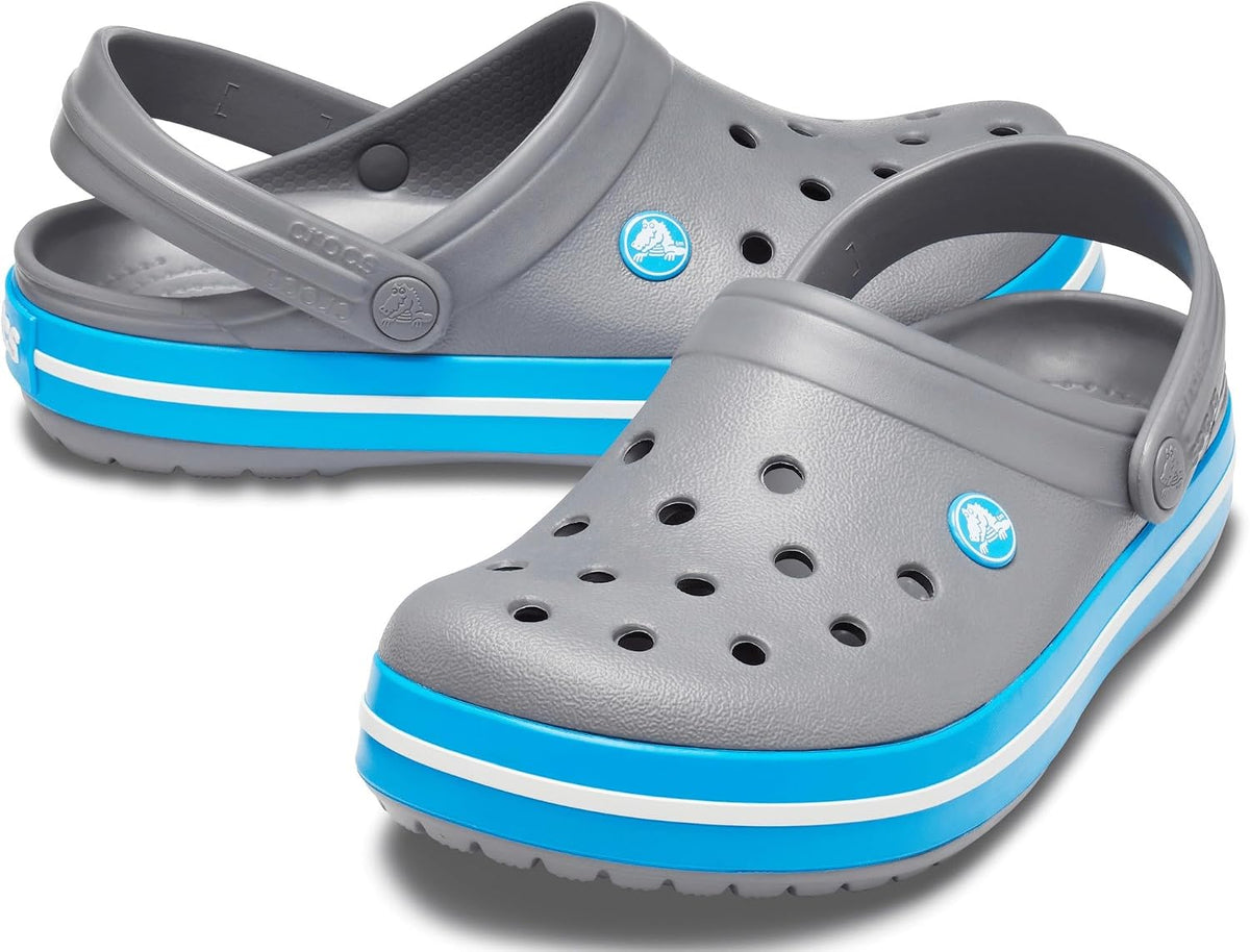 Crocs Unisex Crocband Clog, Charcoal/Ocean, US M4/W6 - EU 36 CROCS