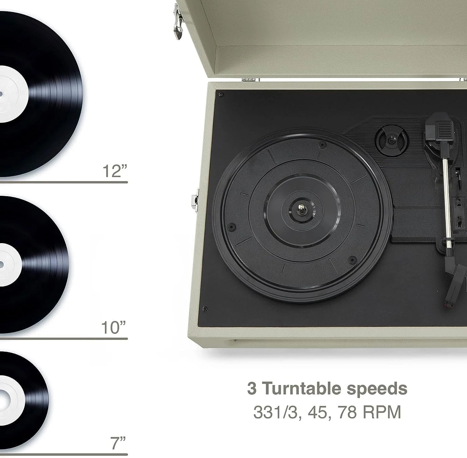 Crosley Voyager Portable Bluetooth Turntable Dune – As New CROSLEY