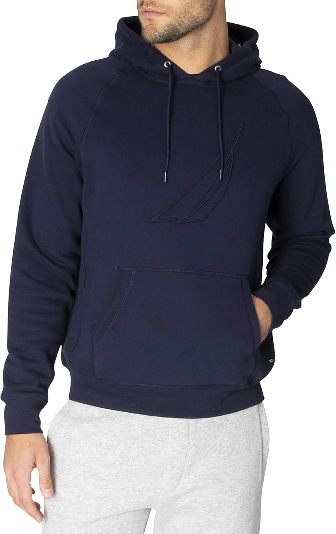 Nautica Men's Essential Collection Hoodie, Navy, X-Large NAUTICA