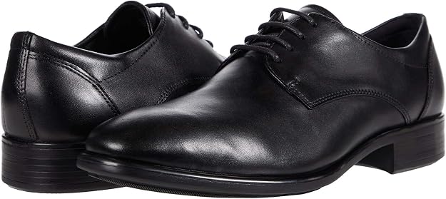 ECCO Men's Citytray Derby Leather Shoe, Black, EU 40/US 6-6.5 ECCO