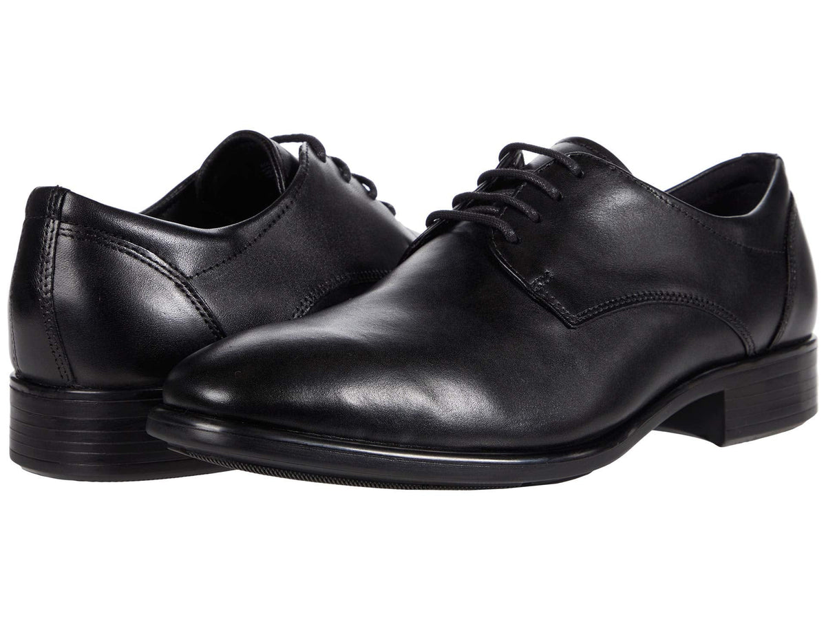 ECCO Men's Citytray Derby Leather Shoe, Black, EU 40/US 6-6.5 ECCO
