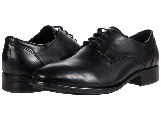 ECCO Men's Citytray Derby Leather Shoe, Black, EU 40/US 6-6.5 ECCO