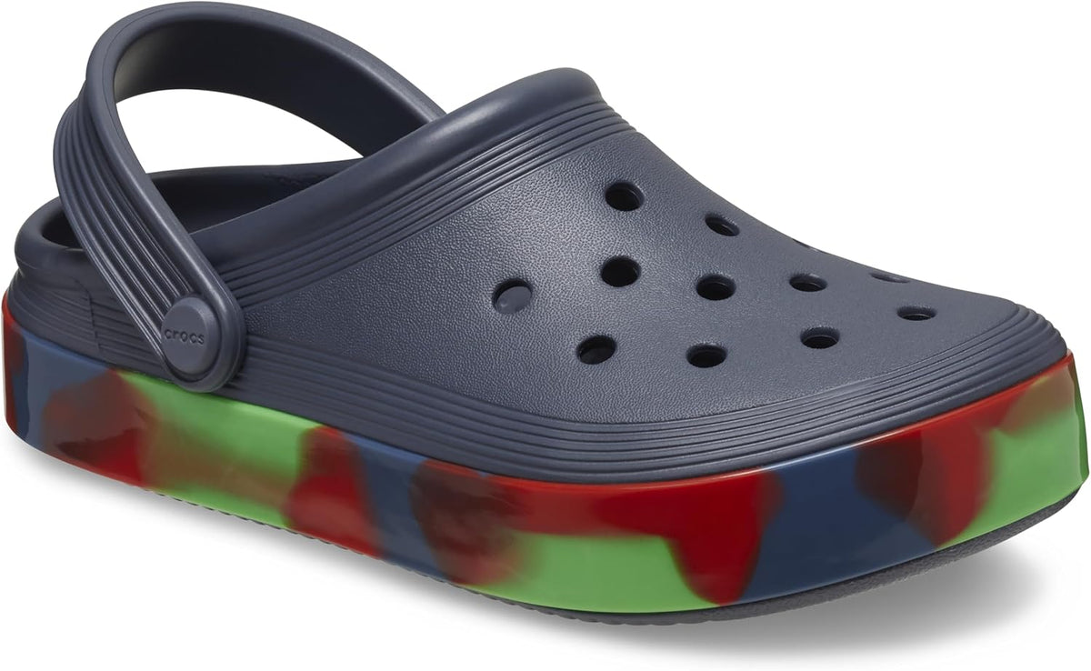 Crocs Kids Off Court Clog, Glow Band - Storm/Multi - C7 / EU 24 CROCS