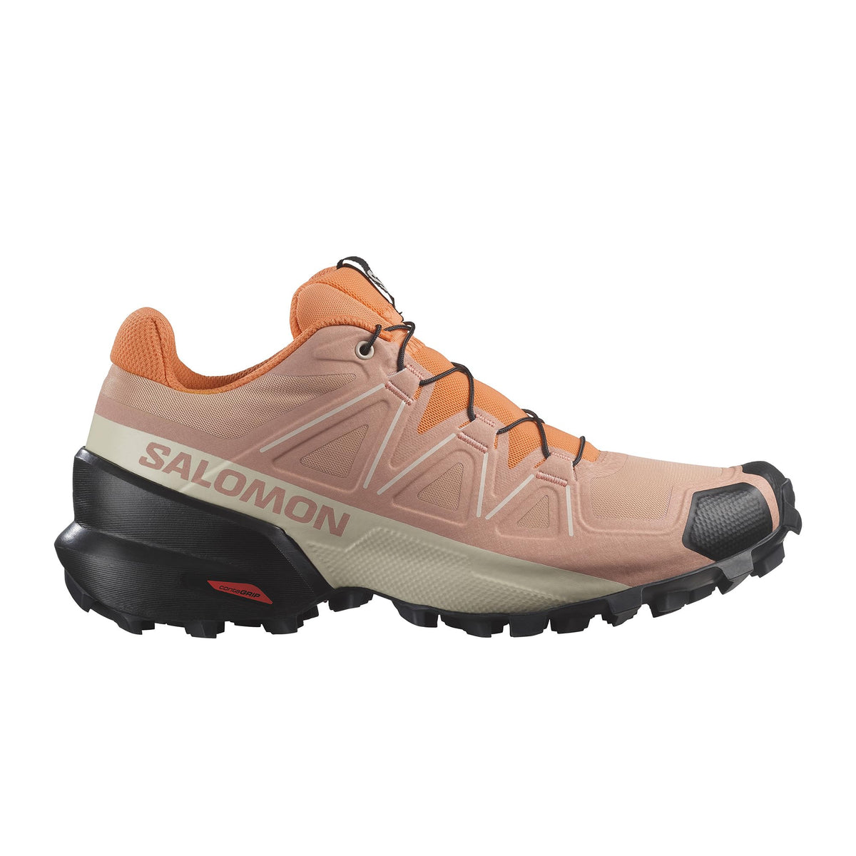 Salomon Women's Speedcross 5 trail running and hiking shoe, Blooming Dahlia/Black/Vibrant Orange, 8.5 US / 40.6 EU Salomon