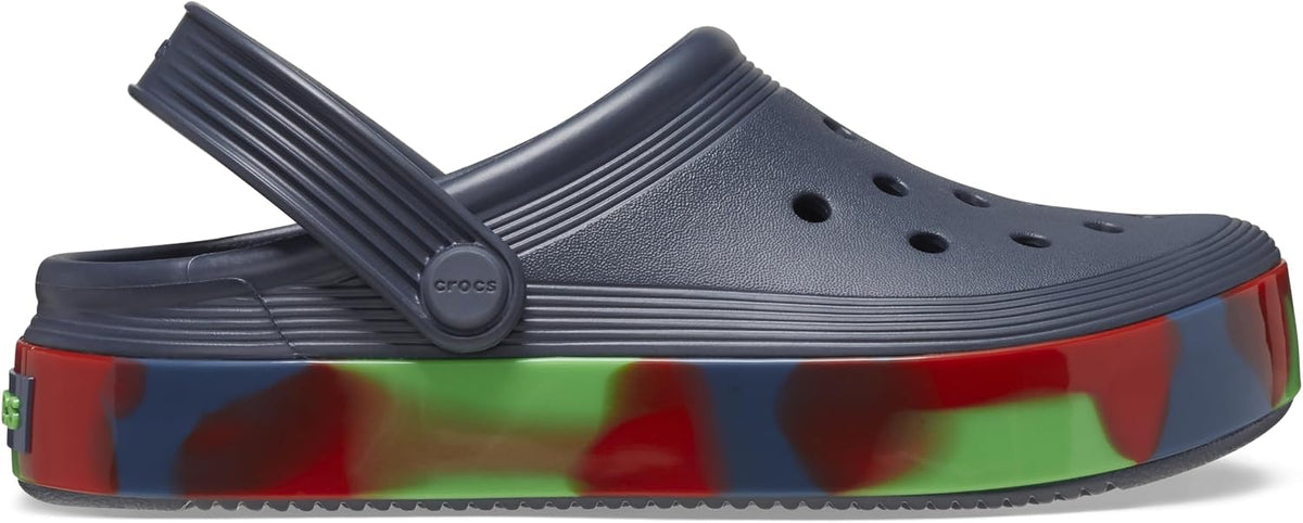 Crocs Kids Off Court Clog, Glow Band - Storm/Multi - C7 / EU 24 CROCS