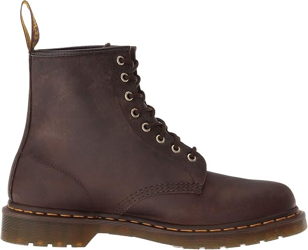 Dr. Martens Unisex 1460 Pascal 8-Eye Boot, Chestnut Brown Waxed Full Grain Leather, UK 8/US M9W10 Dr Martens