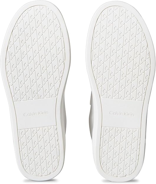 Calvin Klein Men's Classic Cupsole Sneaker, Bright White/Khaki, 44 EU Calvin Klein