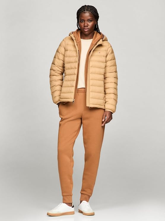 Tommy Hilfiger Women's LW Global JKT Outerwear, Champagne Toast, MD Tommy Hilfiger
