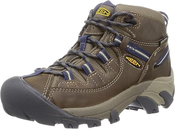 KEEN Women's Targhee II Mid Waterproof Hiking Boot, Goat Crown Blue, 6 US Keen