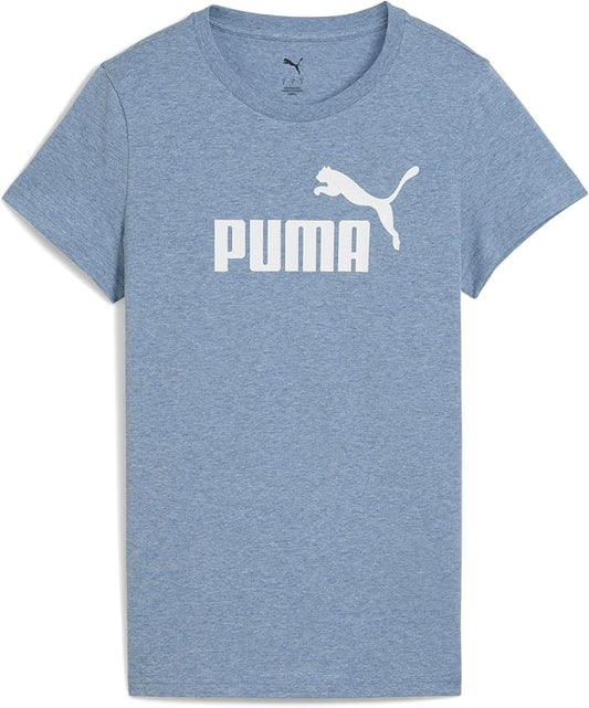 PUMA Women's Essential Logo Tee, Cool Blue Heather, Medium AMAZON PERTH CLOTH