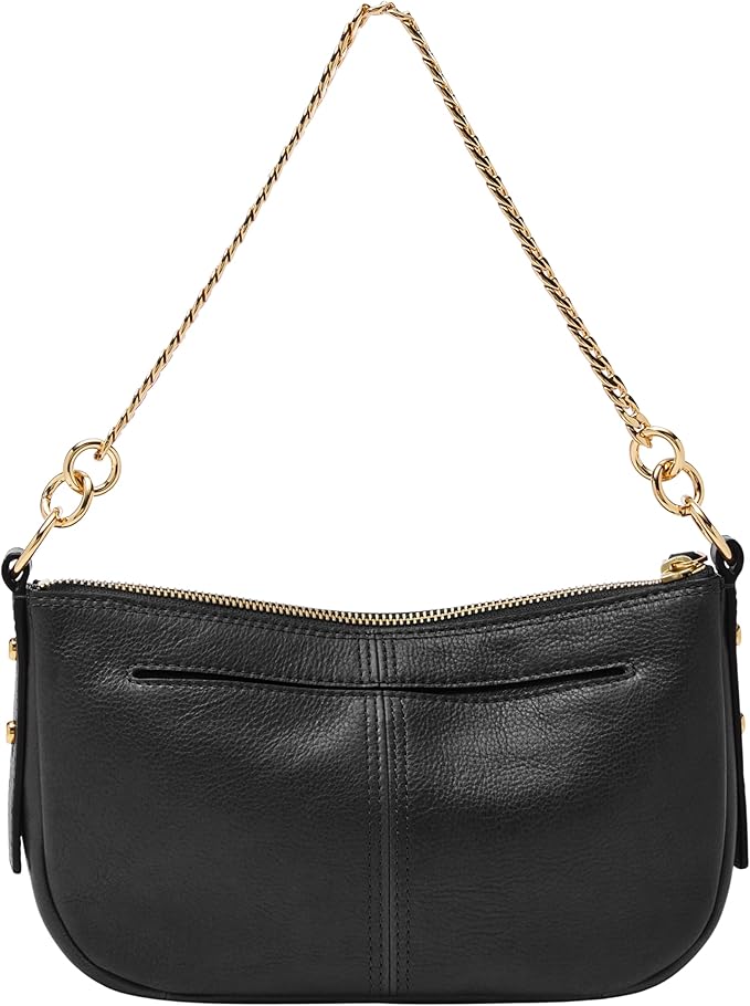 Fossil Women's Jolie Leather Small Crossbody Bag, ZB1877001, Black, One Size FOSSIL