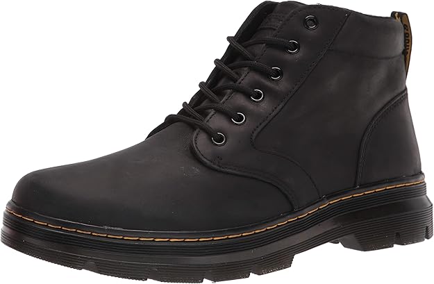 Dr. Martens Unisex Bonny 6-Eye Boot, Black Wyoming Leather, UK 5/US M6W7 / EU 38 Dr Martens