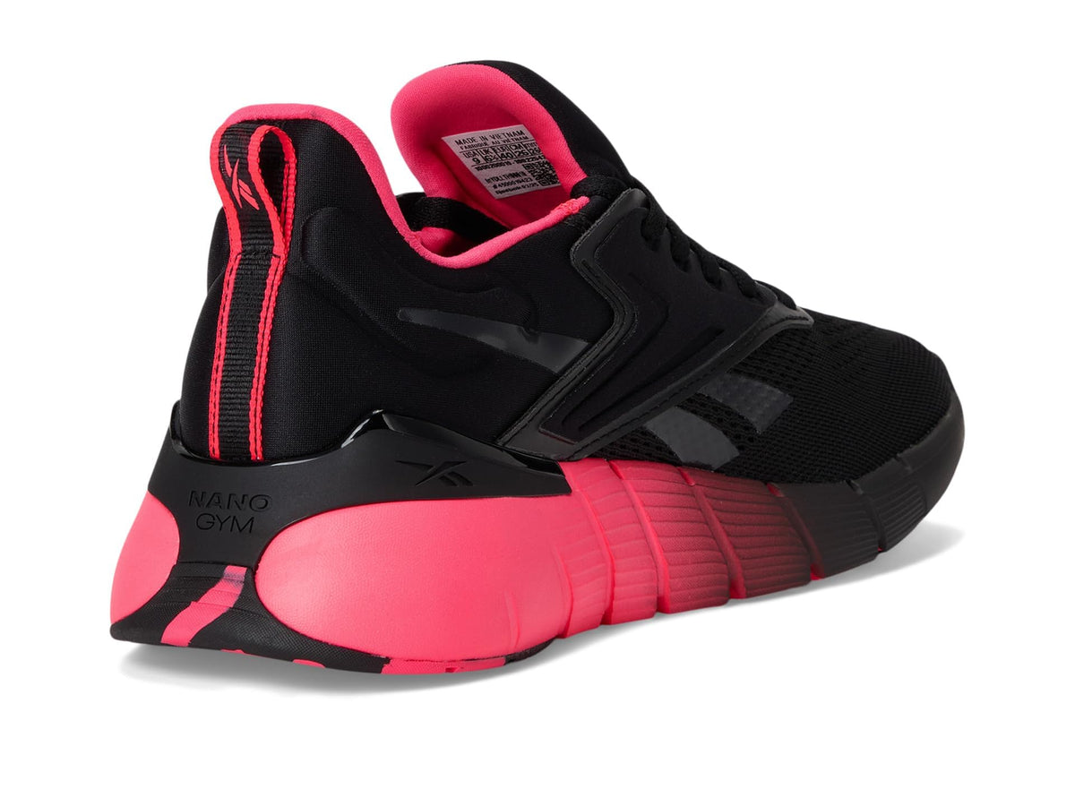 Reebok Women's Nano Gym Sneaker, Black/Pink Blast, 7 US / EU 38 Reebok