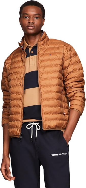 Tommy Hilfiger Men's M Packable Jacket Outerwear, Golden Rays, XL Tommy Hilfiger
