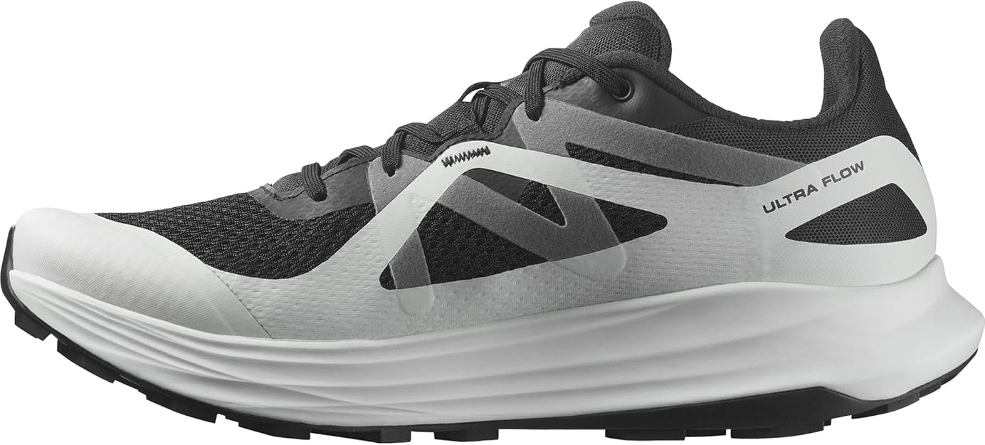 Salomon Men's Ultra Flow Trail Running and Hiking Shoe, Black/Glacier Gray/QuSh, US 13, EU 48 Salomon