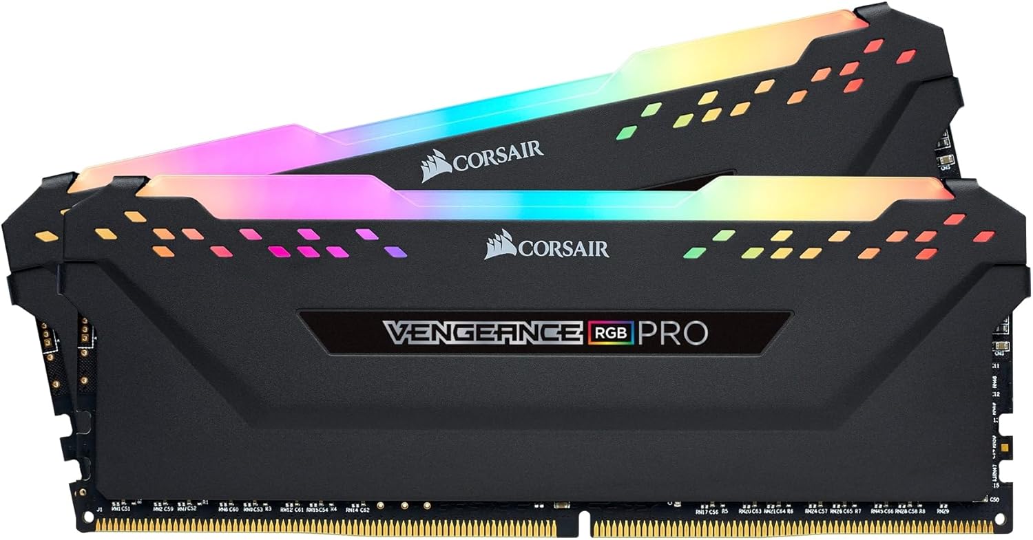 Corsair Vengeance RGB PRO 16GB (2x8GB) DDR4 3200MHz C16 RGB RAM Black CMW16GX4M2C3200C16 – Excellent Used CORSAIR