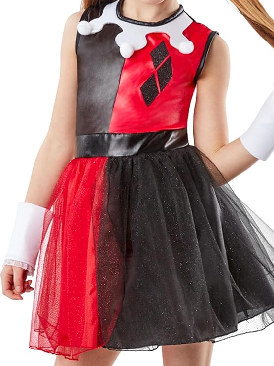 Rubie's Harley Quinn Deluxe Costume for Kids - DC Super Hero Girls - Medium (3-5 Yrs) AMAZON PERTH CLOTH