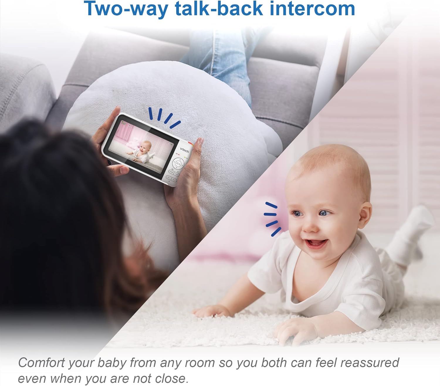 VTech BM5250N 5" Full Colour Video Baby Monitor with Night Light – As New VTECH