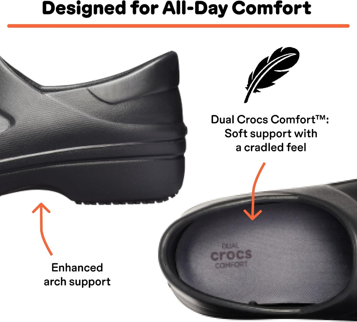 Crocs Women's Neria Pro II Clog, Black - EU 39 CROCS