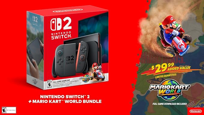 Nintendo Switch 2 Mario Kart World Bundle Console – Excellent Condition Nintendo Switch 2