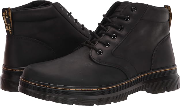Dr. Martens Unisex Bonny 6-Eye Boot, Black Wyoming Leather, UK 5/US M6W7 / EU 38 Dr Martens