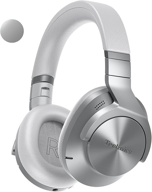 Technics EAH-A800 Premium Wireless Noise Cancelling Headphones Silver – As New Technics