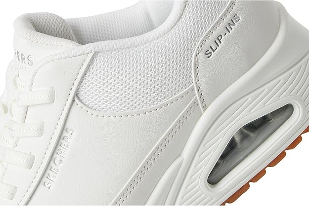 Skechers Women's Hands Free Slip-Ins: Uno - Banksia Sneaker, White, US 7/EU 37 Skechers