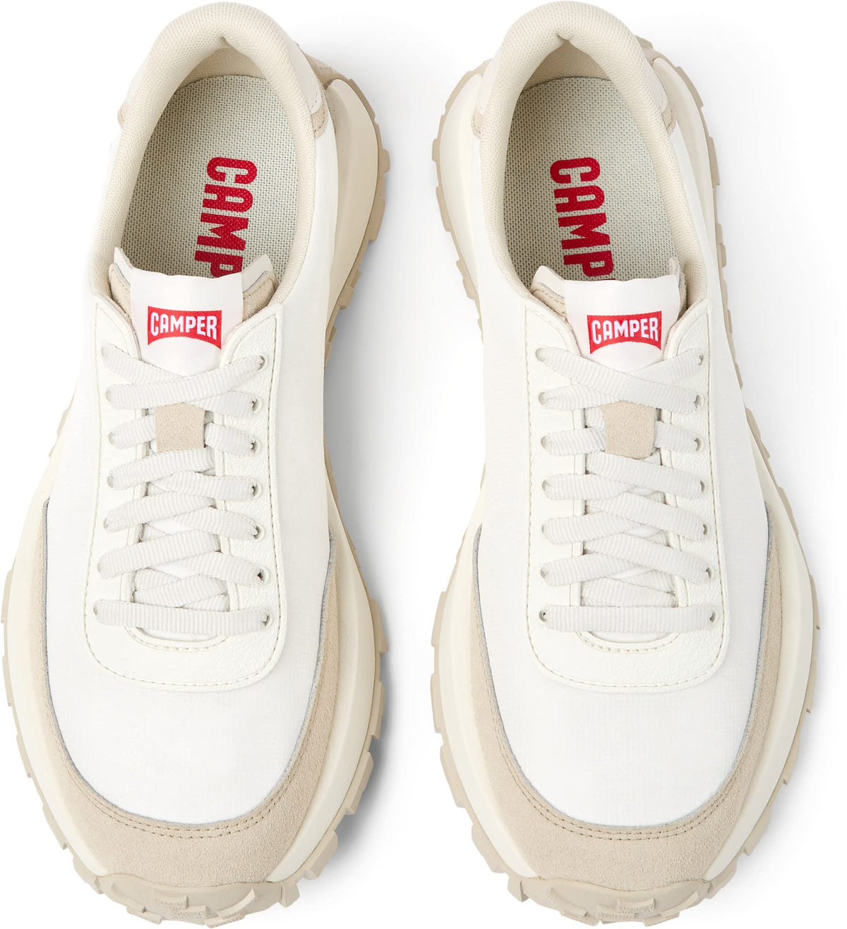 Camper Men's Drift Trail Vintage Detail Sneaker, White, EU 40/US 7 CAMPER