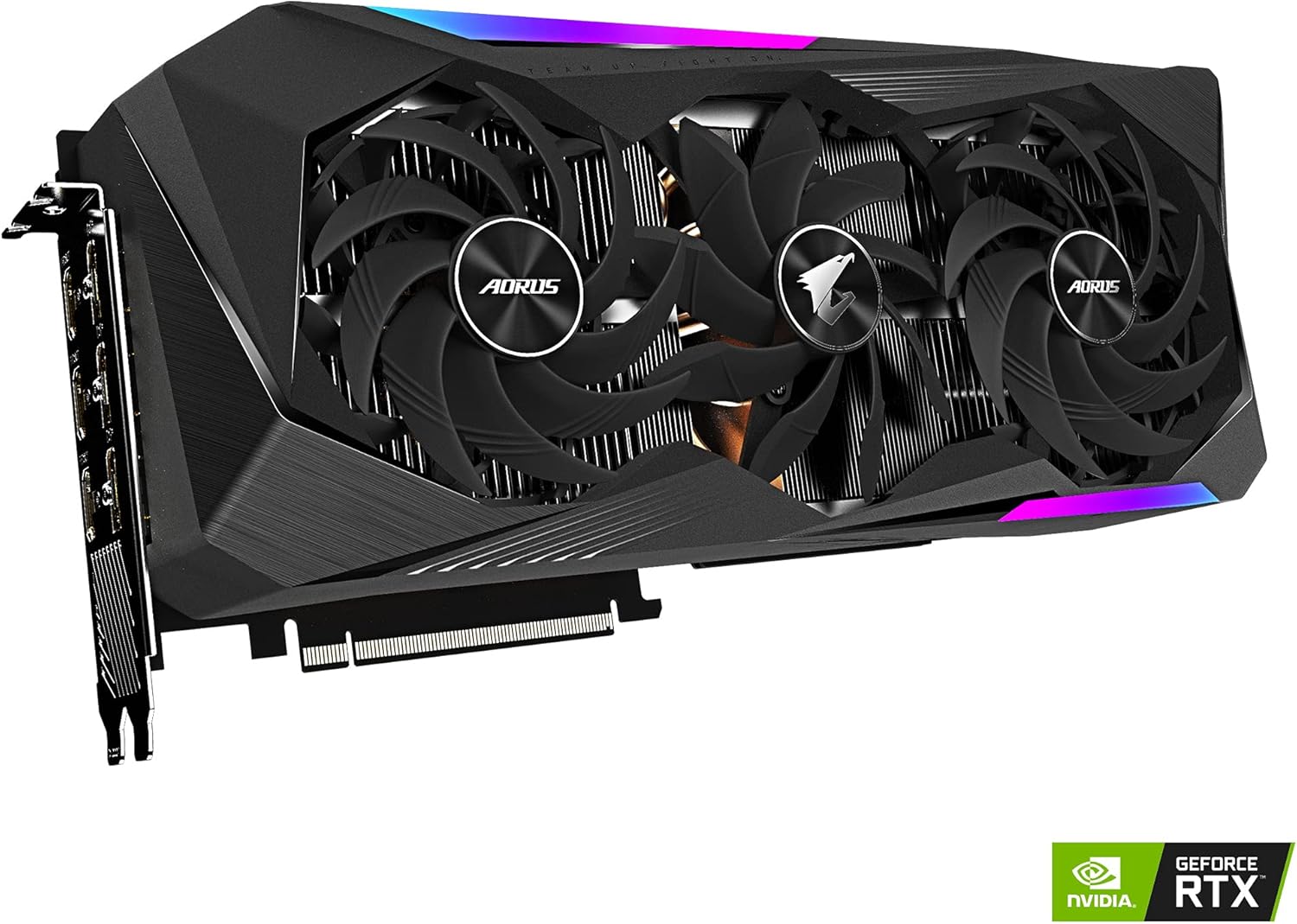 Gigabyte AORUS GeForce RTX 3070 Ti MASTER 8GB GDDR6X Graphics Card RGB LCD – As New GIGABYTE