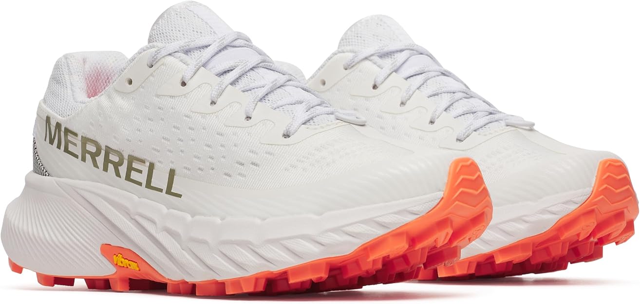 Merrell Women's Agility Peak 5 Sneaker, White/Flare, US 8, EU 38.5 Merrell