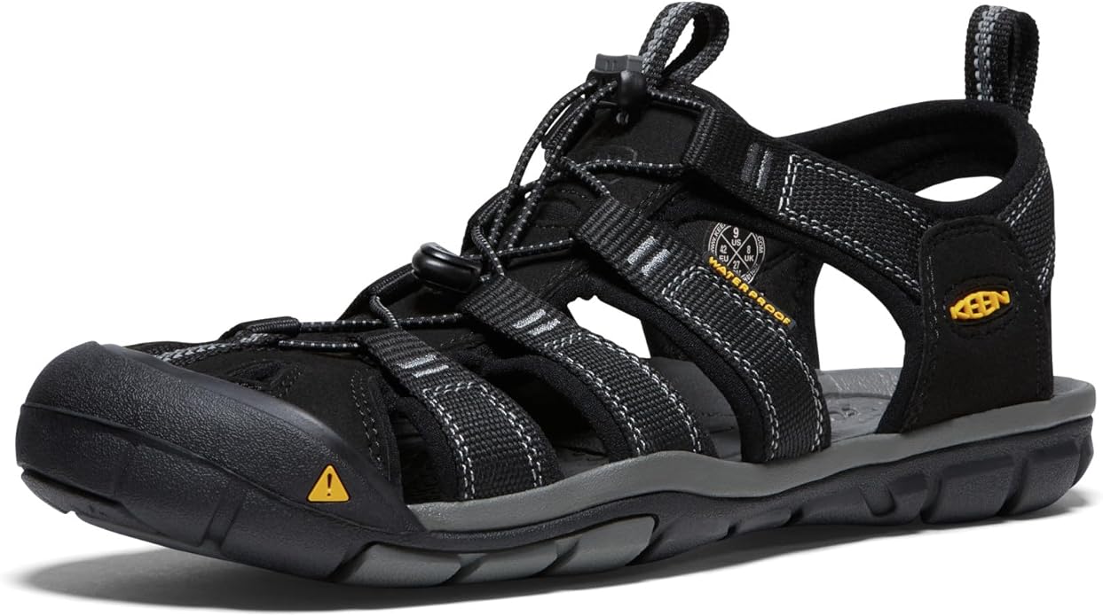 KEEN Male Clearwater CNX Black Gargoyle Size 11 US Sandal Keen