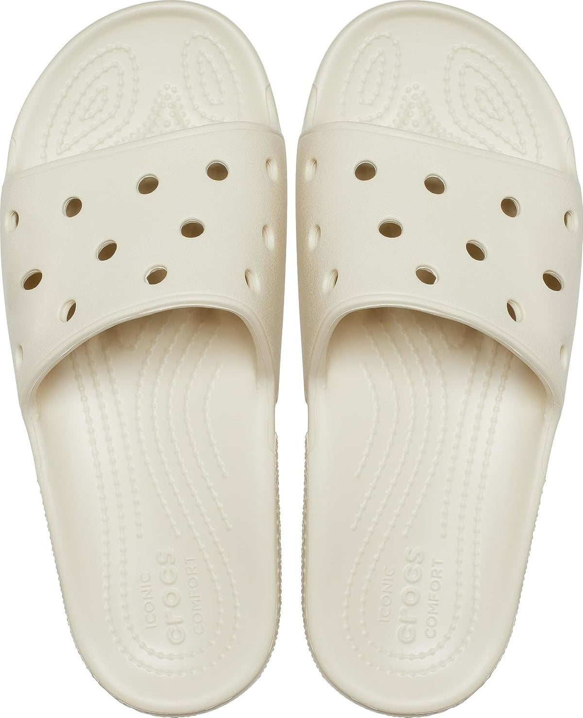 Crocs Unisex Classic Slide, Bone, US M12/W14 - EU 46 CROCS