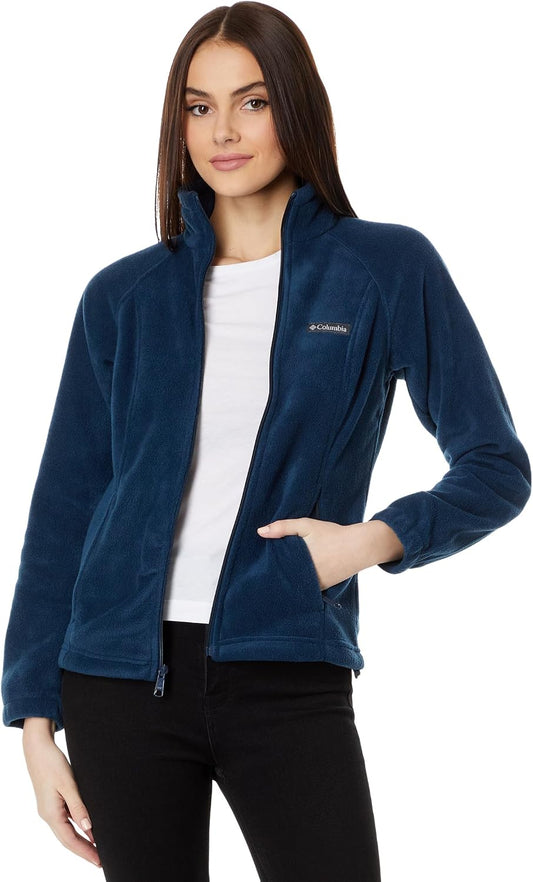 Columbia Women's Benton Springs Full Zip, Columbia Navy, XX-Large Columbia
