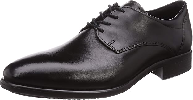 ECCO Men's Citytray Derby Leather Shoe, Black, EU 40/US 6-6.5 ECCO