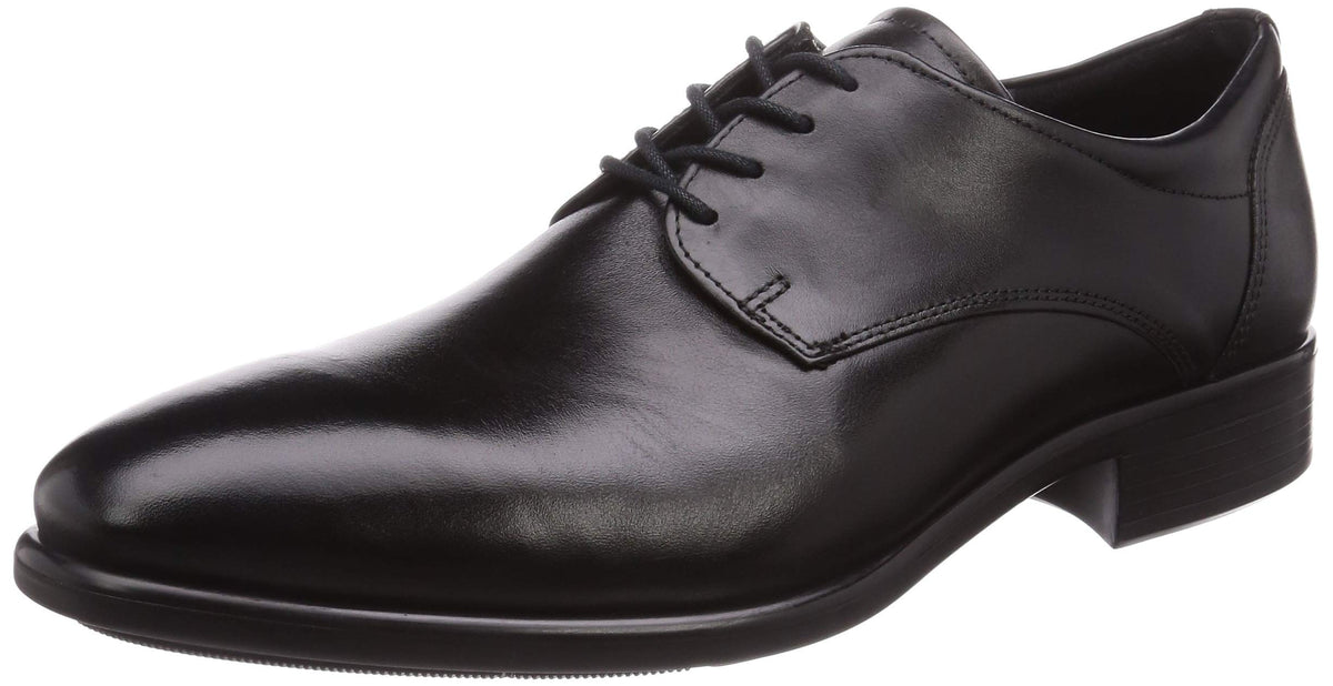 ECCO Men's Citytray Derby Leather Shoe, Black, EU 40/US 6-6.5 ECCO