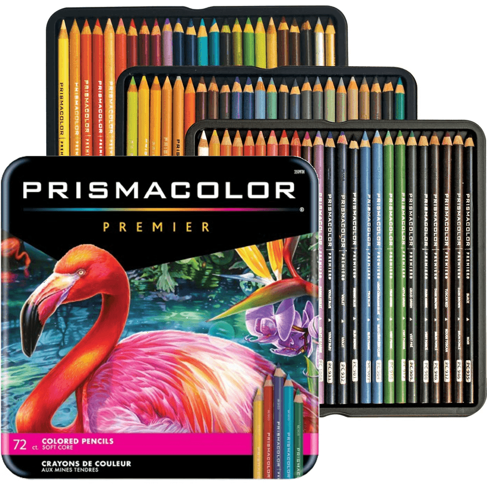 Prismacolor Premier Soft Core Coloured Pencils 72 Pack Tin Set
