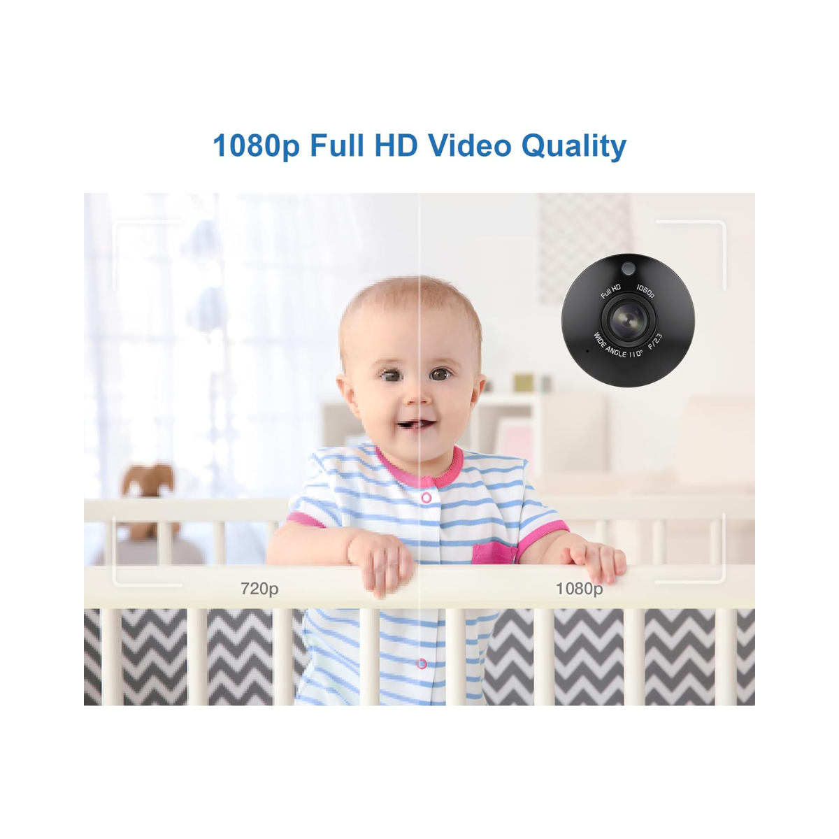 VTech RM7754HDV2 7inch Smart HD Video Baby Monitor - As New Condition VTECH
