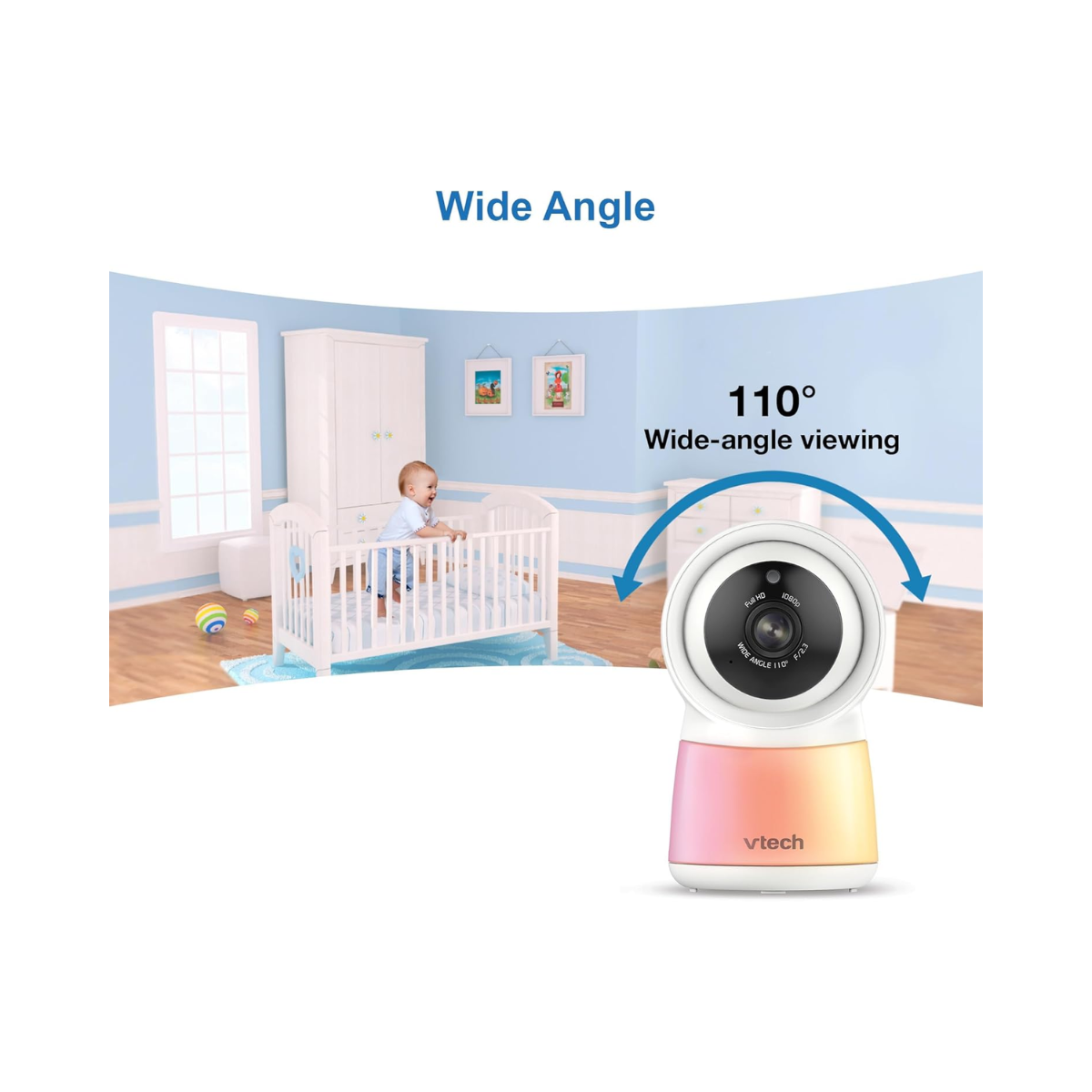 VTech RM7754HDV2 7inch Smart HD Video Baby Monitor - As New Condition VTECH