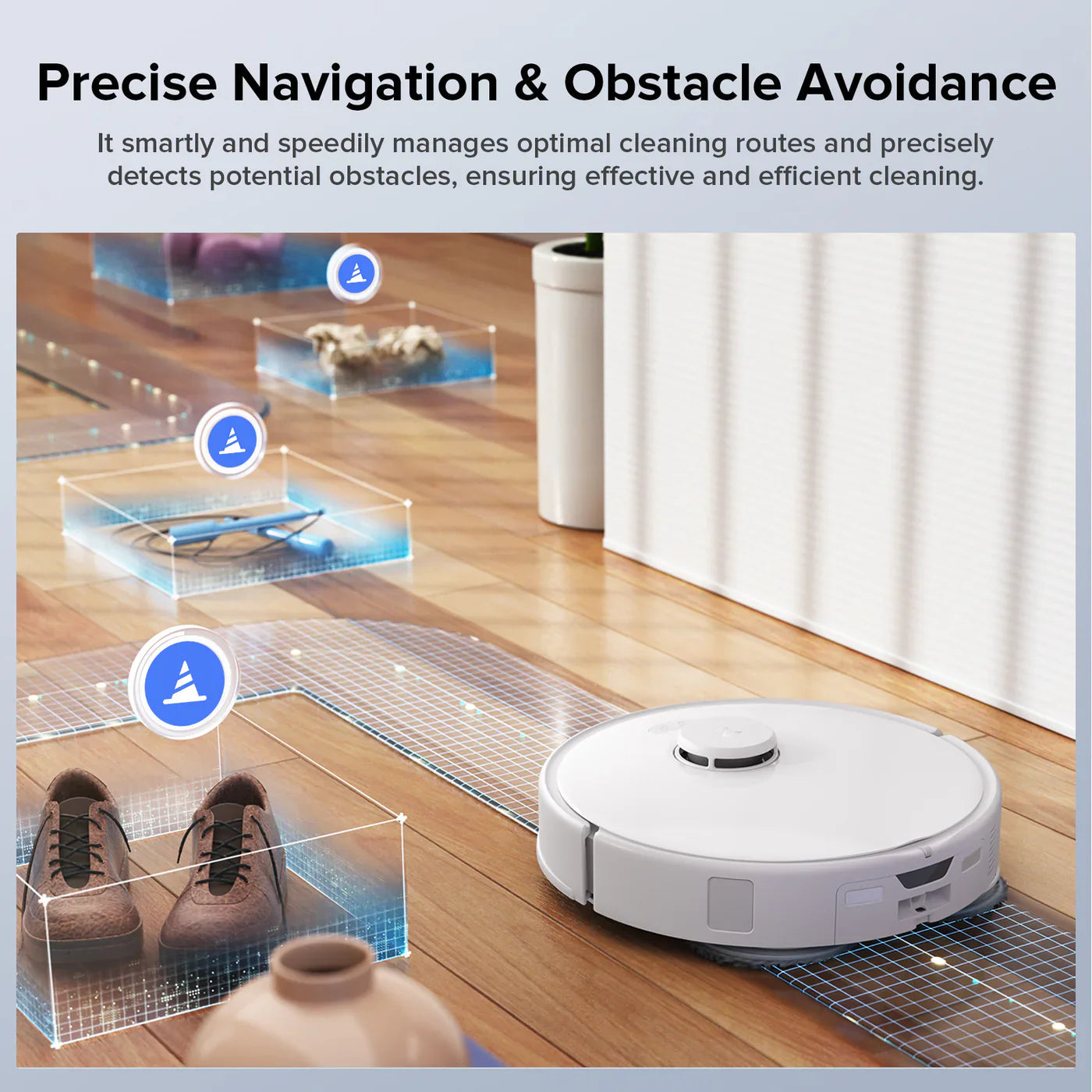 Roborock Qrevo Edge C Robot Vacuum & Mop with Self-Empty Dock - 549 Mins Used Roborock