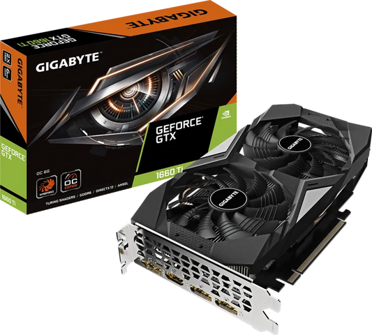 Gigabyte GeForce GTX 1660 Ti OC 6GB GDDR6 Graphics Card GV-N166TOC-6GD – As New GIGABYTE