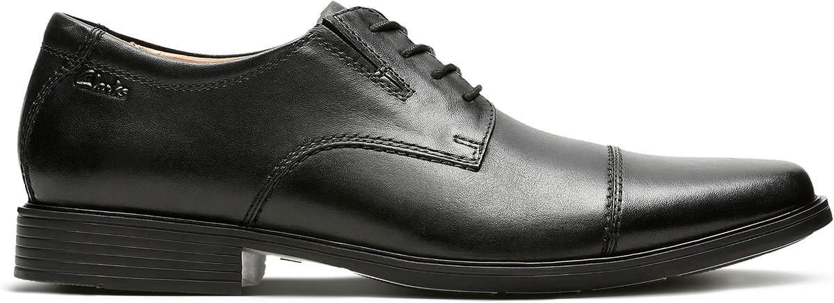 Clarks Men's Tilden Cap Oxford, Black Leather, 8.5 US / EU 41.5 Clarks Men's