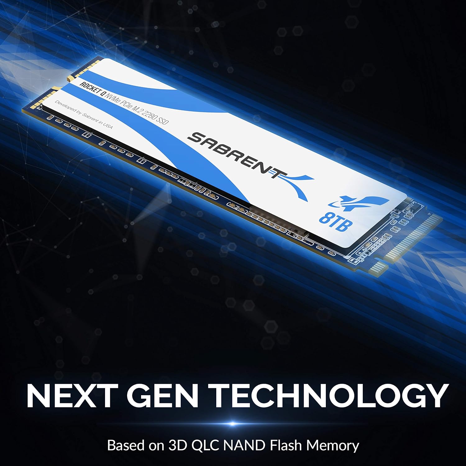 SABRENT Rocket Q 8TB NVMe PCIe M.2 2280 SSD SB-RKTQ-8TB – As New SABRENT