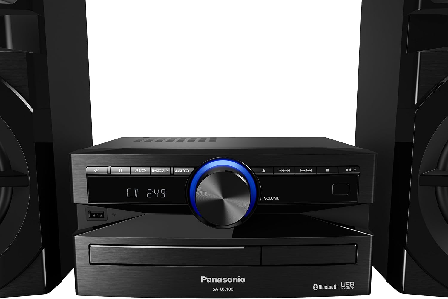 Panasonic SC-UX100GN-K 2.0 Channel 300W Mini Hi-Fi System Powerful Audio System – As New Panasonic