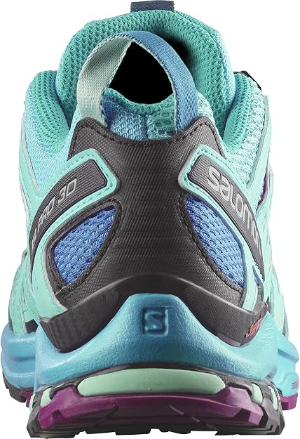 Salomon Women's XA PRO 3D Trail Running and Hiking Shoe, Blue Curacao/Bluebird/Dark Purple, 6 US Salomon