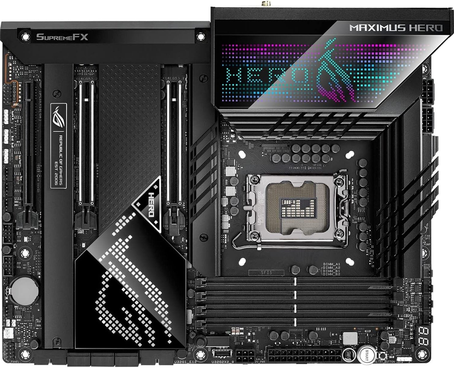 ASUS ROG Maximus Z690 Hero Intel Z690 ATX DDR5 Motherboard – Excellent Condition (Untested) ASUS
