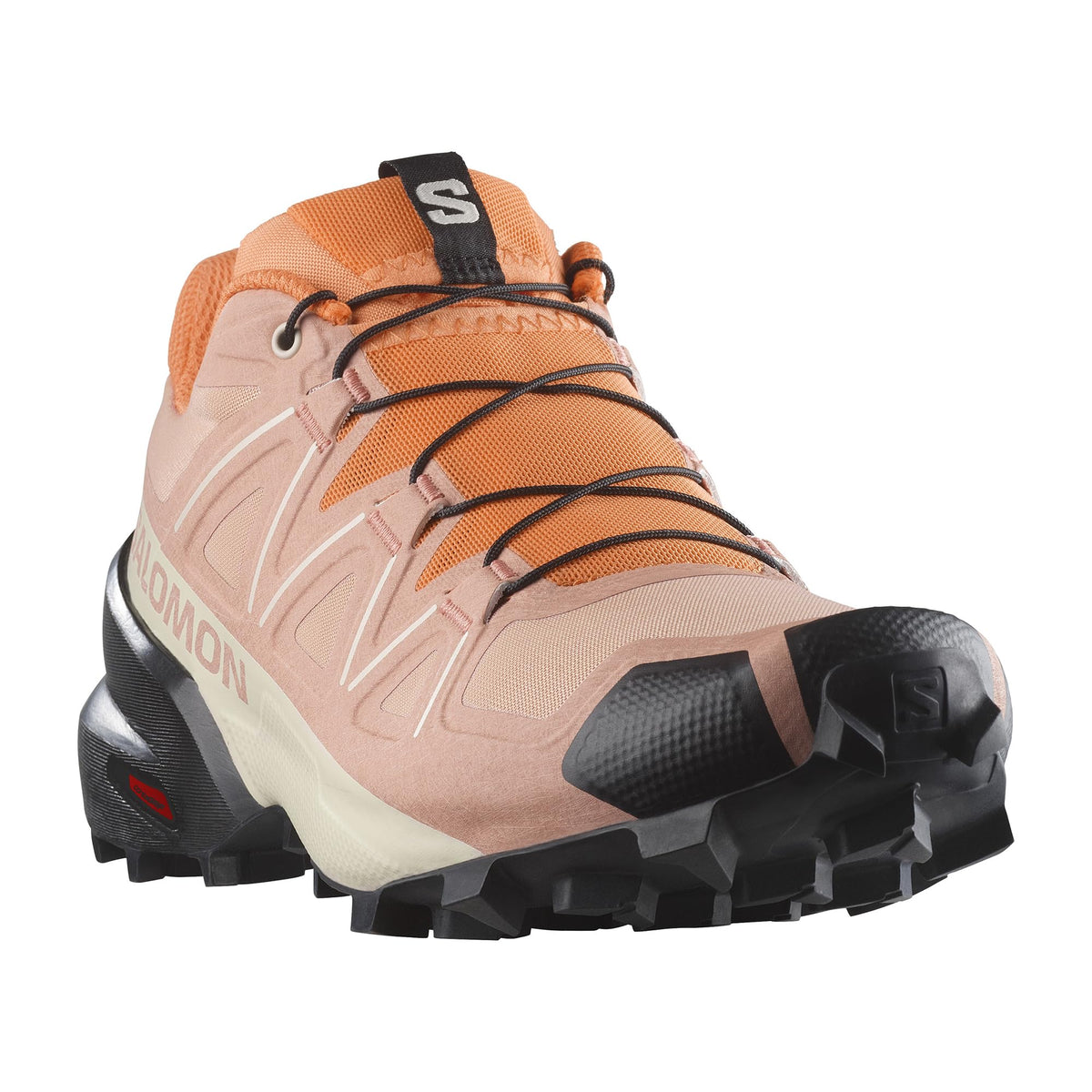 Salomon Women's Speedcross 5 trail running and hiking shoe, Blooming Dahlia/Black/Vibrant Orange, 8.5 US / 40.6 EU Salomon