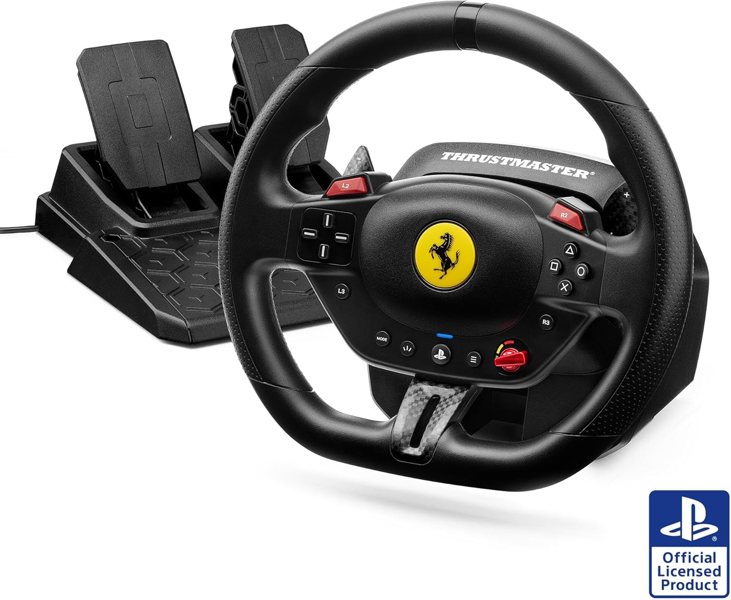 Thrustmaster T98 Ferrari Racing Wheel & Pedal Set for PS5 PS4 PC – As New Thrustmaster