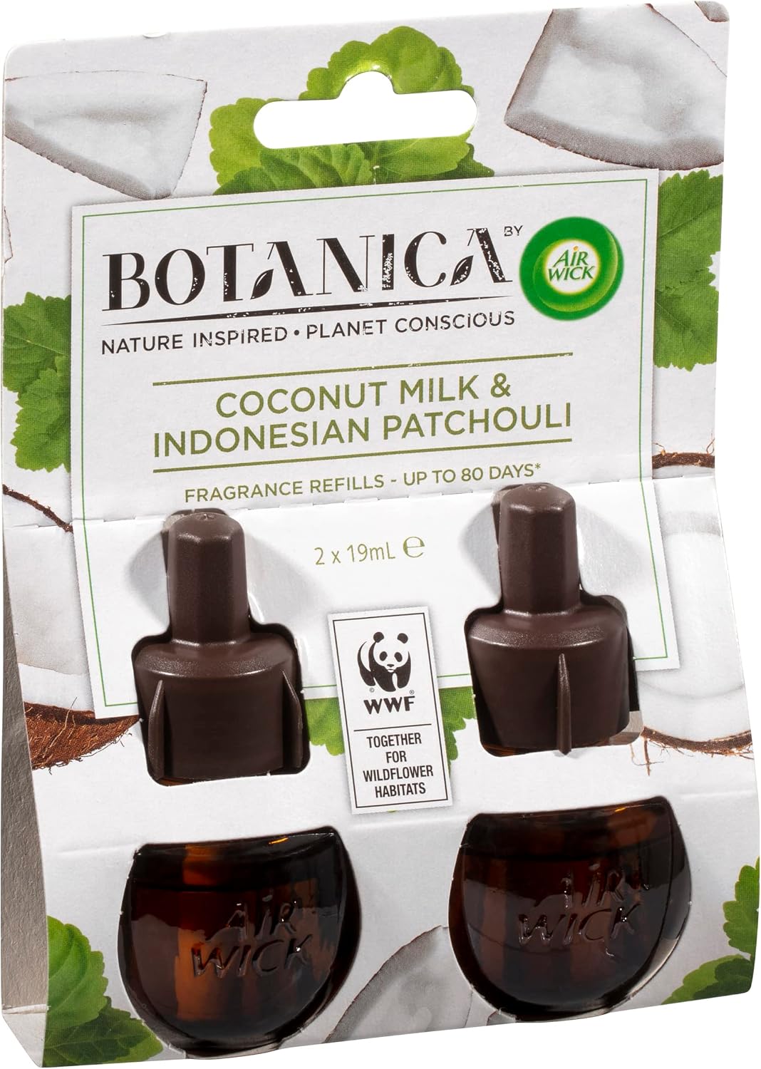 Air Wick Botanica Plug-In Refill Coconut Milk & Indonesian Patchouli 2 x 19ml Botanica by Air Wick