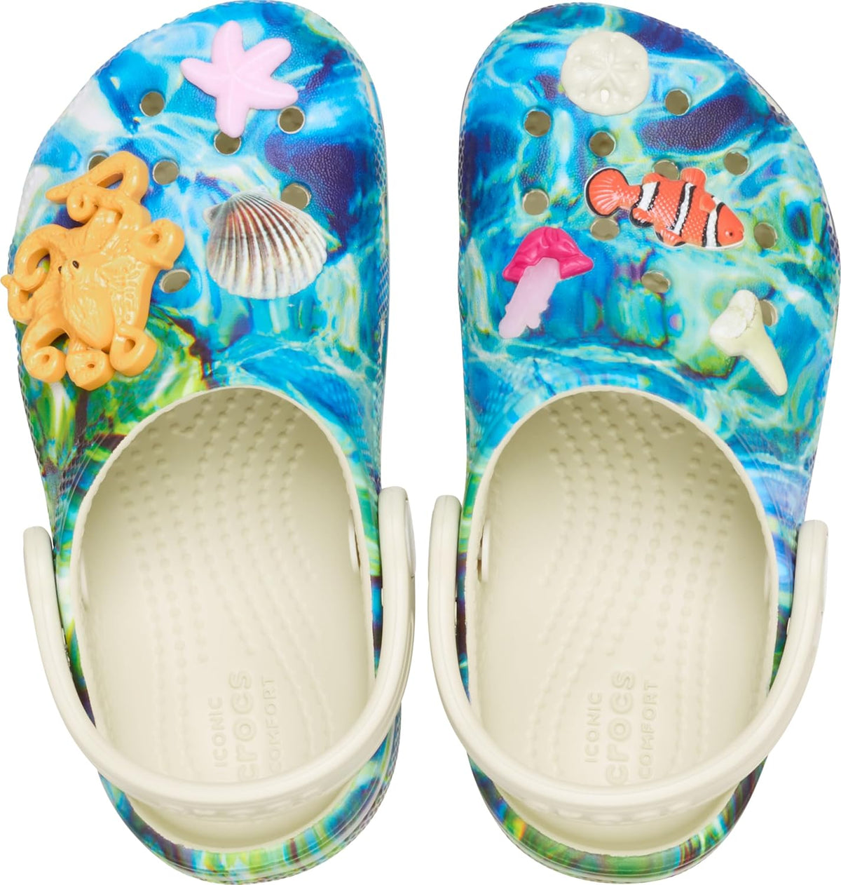 Crocs Kids Classic Clog, Under The Sea - C5 / EU 22 CROCS