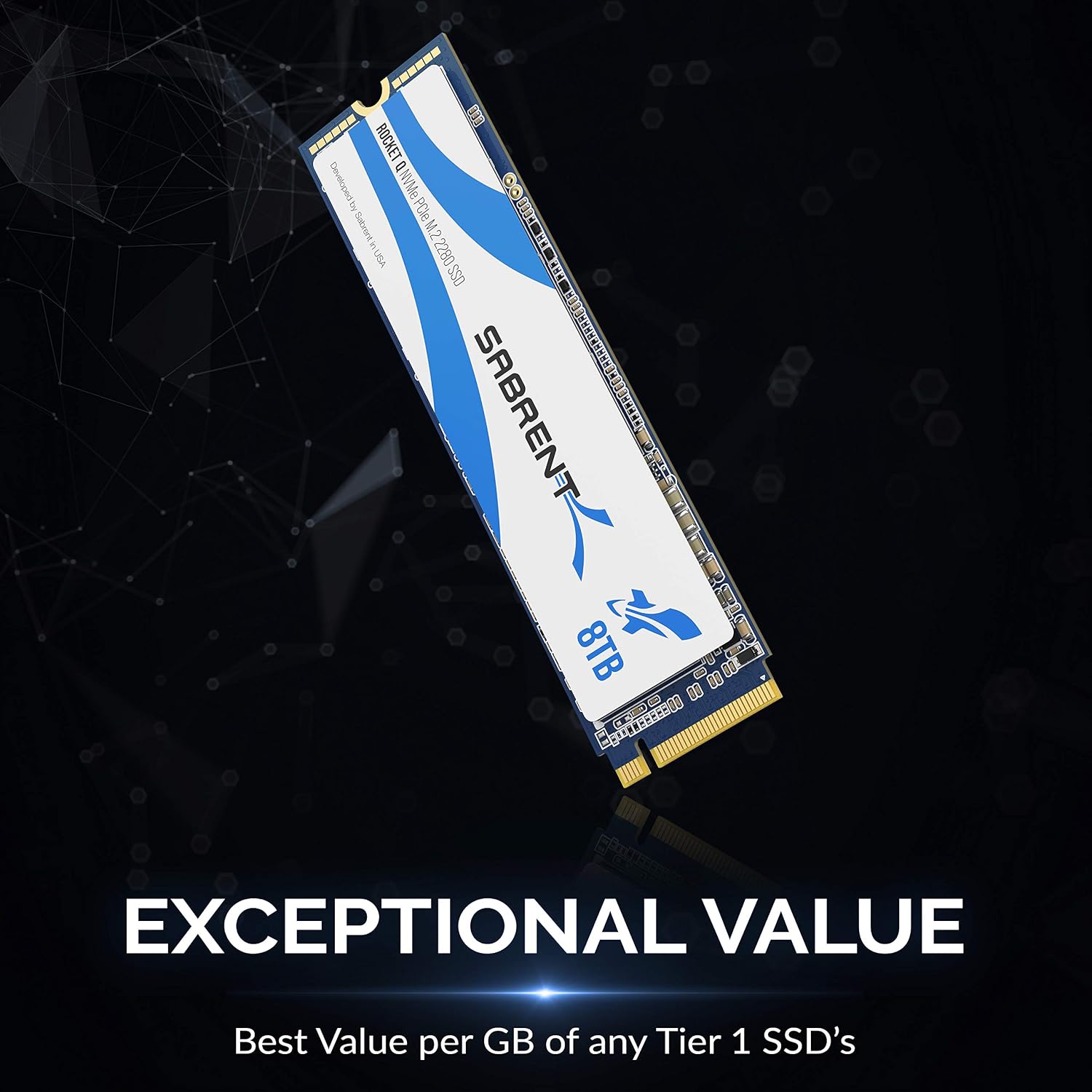 SABRENT Rocket Q 8TB NVMe PCIe M.2 2280 SSD SB-RKTQ-8TB – As New SABRENT